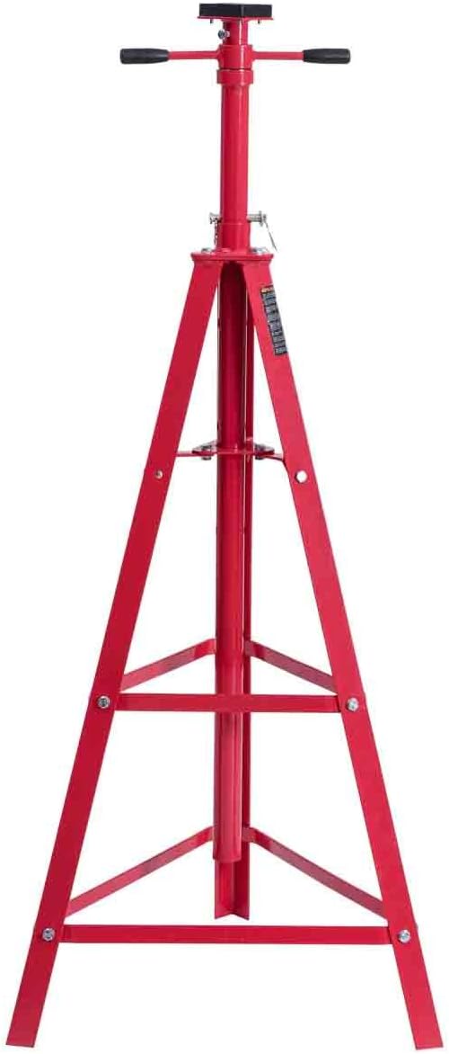 Under Hoist Tripod Stand, Jack Stands 2 Ton High Lift Jack Stand Reach Under Hoist Stand, Heavy Duty Steel Under Hoist Jack Stand