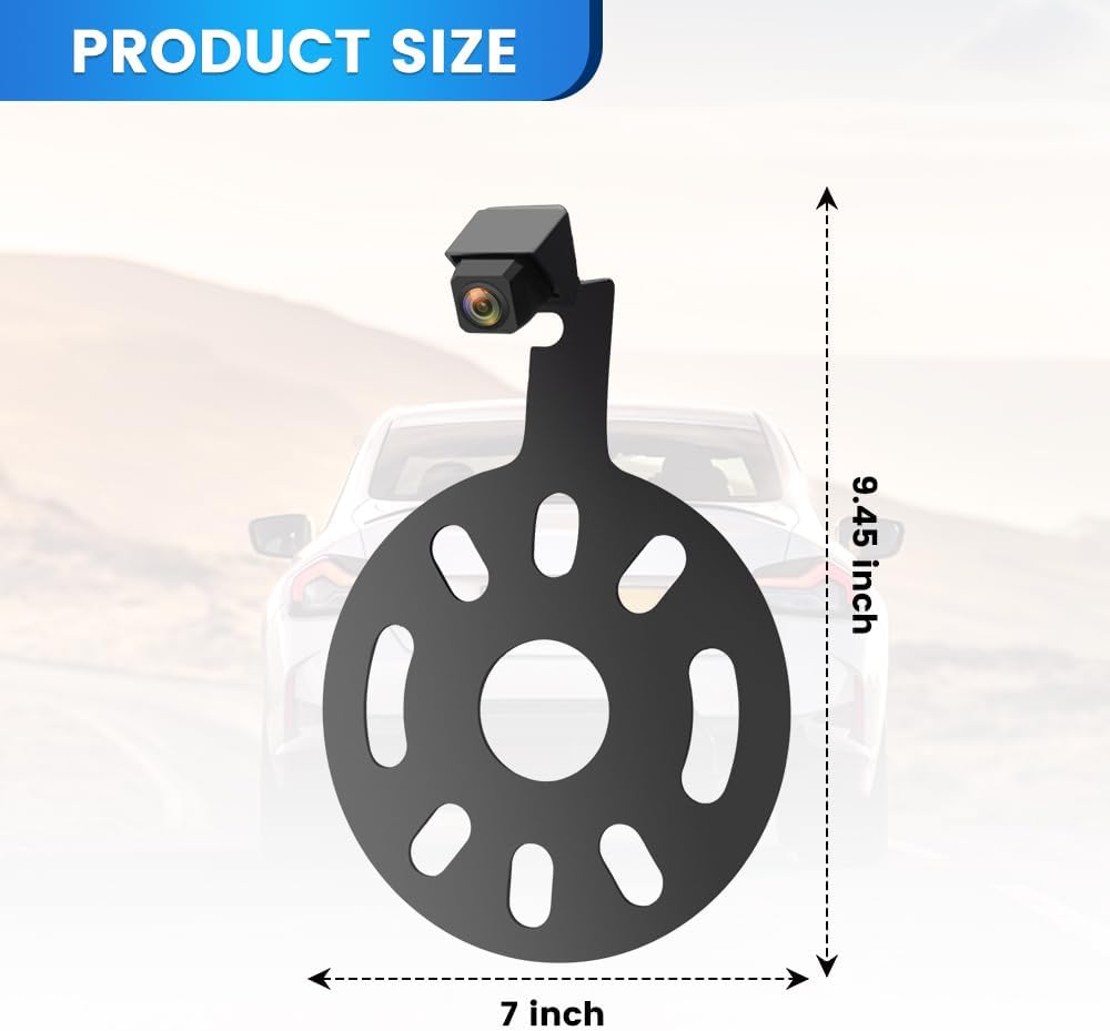 Backup Camera for Jeep Wrangler JK JKU Rubicon Sahara Sport Unlimited 2007-2018, Wide Angle Rear View Reverse Parking Off-Road Wheel Mount Camera