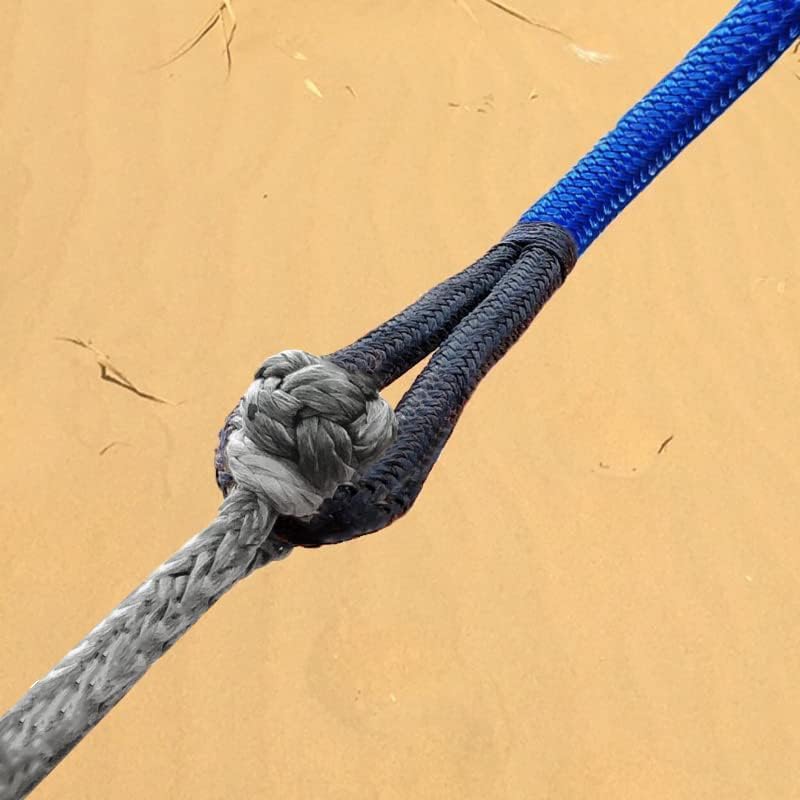 KING-PRO Kinetic Recovery Rope 3/4“x30' Towing Rope 20,000lbs Breaking Strength 100% Nylon Made Heavy Duty Offroad Snatch Strap 30% Elasticity for Full-Size Truck Large SUVs Offroad Vehicels (Blue)