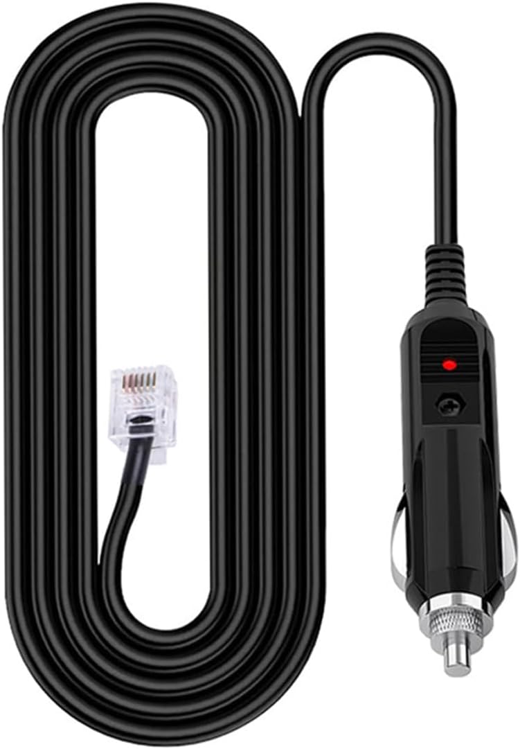 Power Cord for Escort Passport 9500ix 9500i, Uniden R7 R3 R1, Beltronics Valentine Radar Detector Car Charger RJ11 Power Adapter