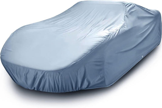 iCarCover Premium Car Cover for 1988-1993 Pontiac Lemans Hatchback Heavy Duty Waterproof All-Weather Automobiles Custom Fit Indoor Outdoor UV Snow Protection Covers with Straps and Bag