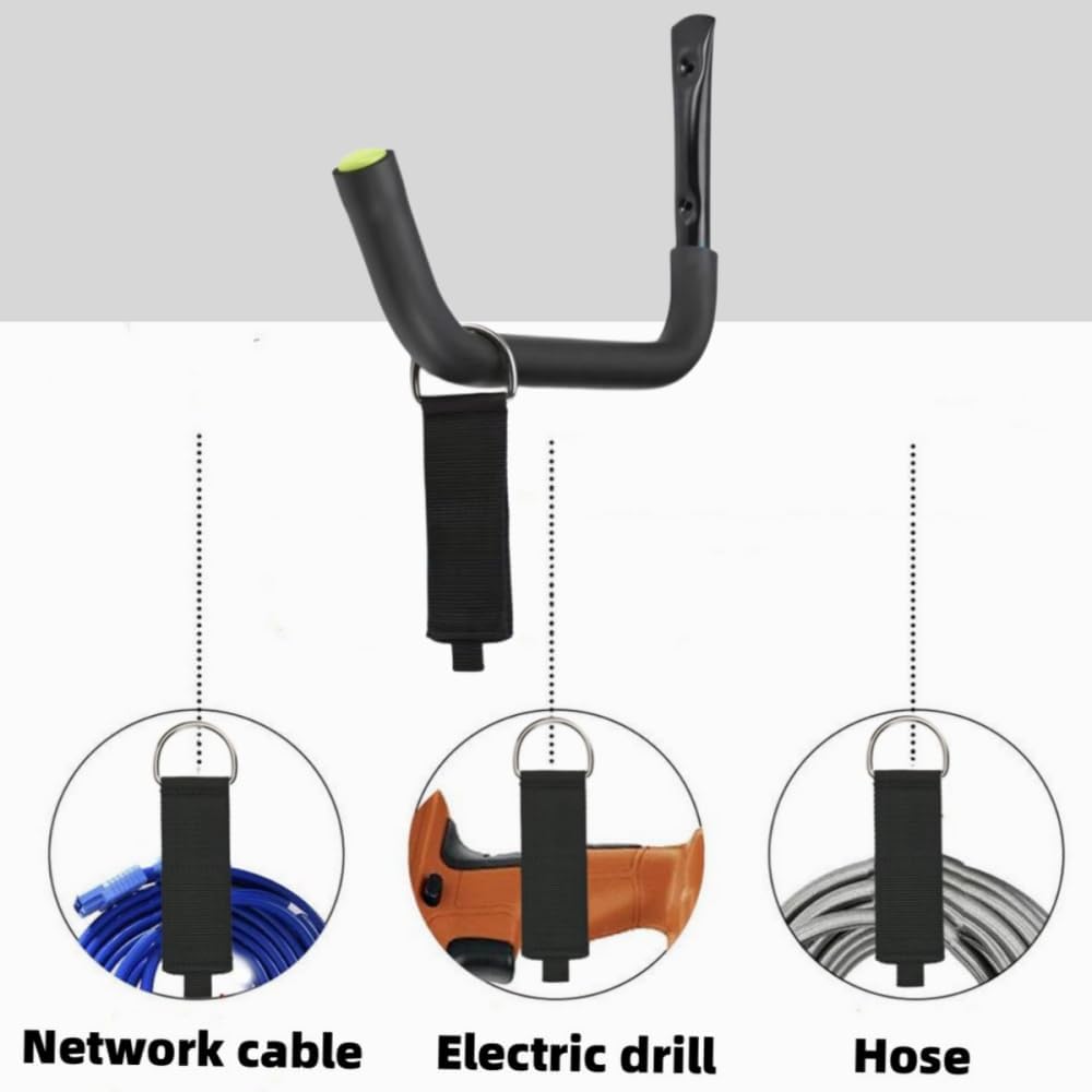 Aweilan Kayak Rack Wall Mount, Canoe Hanger Hooks, Heavy Duty Garage Hooks, for Hanging Outdoor Beach Folding Chair Bicycle Surfboard Snowboard Paddle Board (4 Pack)