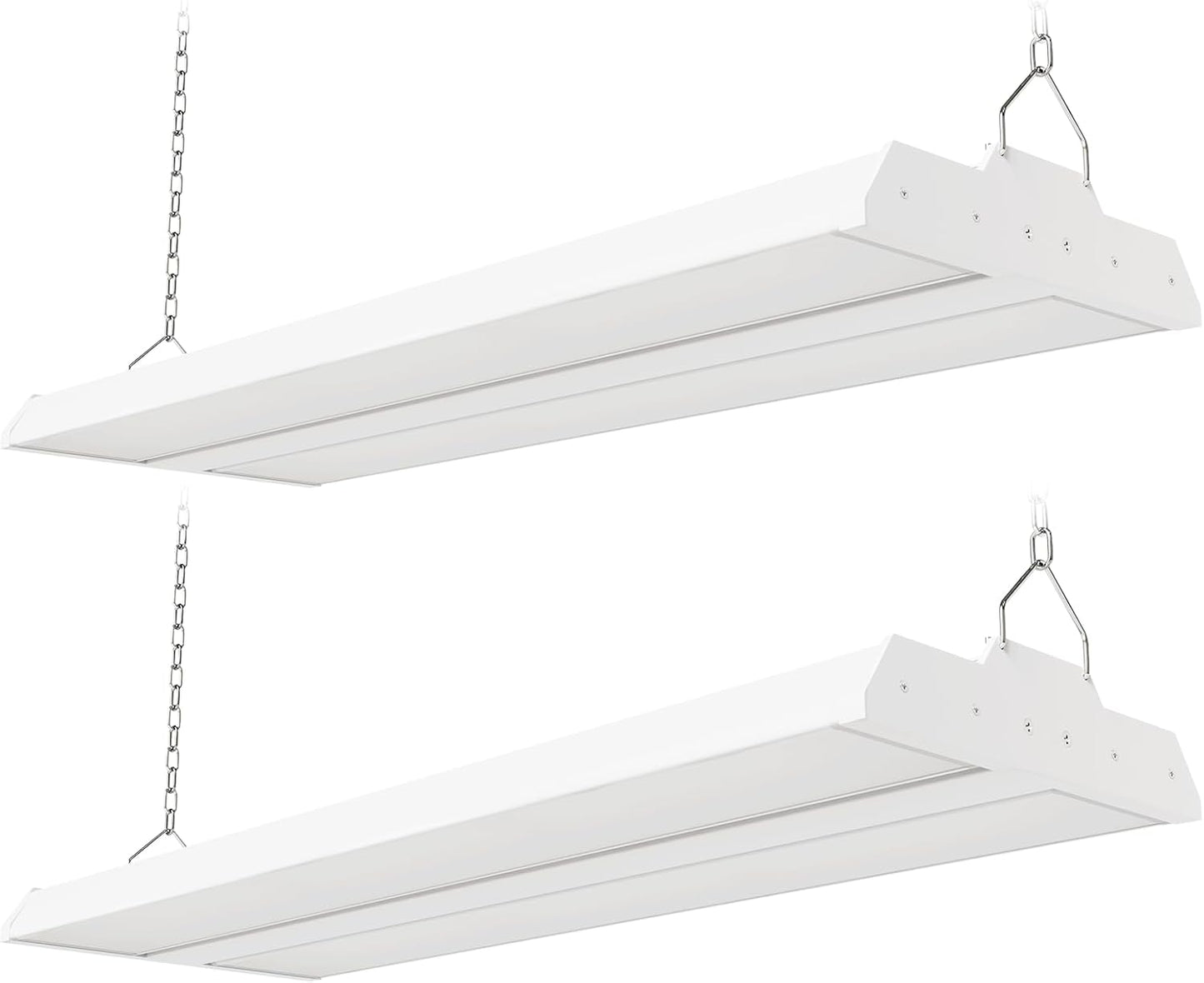 JTT LED Linear High Bay Light,200/150/100W 30000LM Shop Light Commercial 360° Adjustable 4/5000 CCT Tilt Hanging LED High Bay Shop Lighting Fixtures for Garage Warehouse Workshop Store, ETL 2-Pack