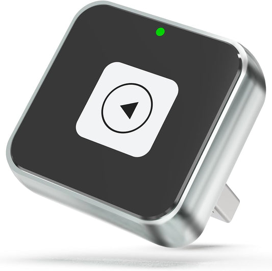 Wireless CarPlay & Android Auto Adapter 1-Inch (2.54cm) - Discreet Plug & Play, Stable 5G Connection for Music/Navigation, Works with iPhone iOS 10+ & Android 11+,for 98% of Cars (2016-2025) (Silver)