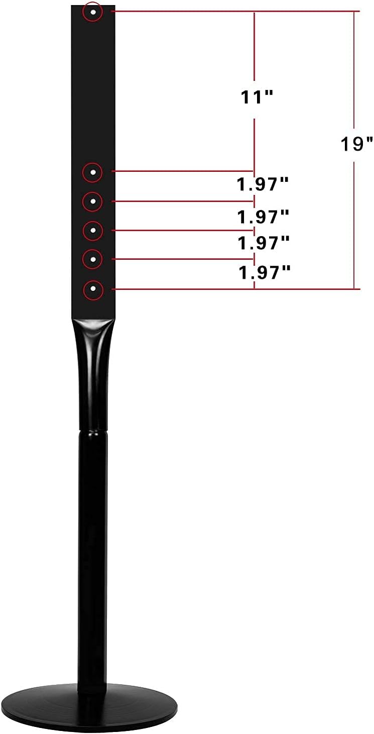 Parking Sign Post 48" Heavy Duty Cast Iron Parking Signs Stand, Movable Sign Stand for Hanging Signs, Black （15 pounds）
