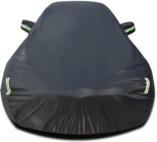Heavy Duty Custom Car Cover Compatible with Dodge Challenger 2008-2024/ Charger 2006-2023, Waterproof All Weather Rain Snow Sun UV Cover with Cotton Lining, Outdoor Windproof Car Protection