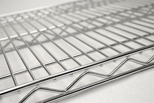 Omega 36" Deep x 60" Wide x 36" High 3 Tier Chrome Starter Shelving Unit