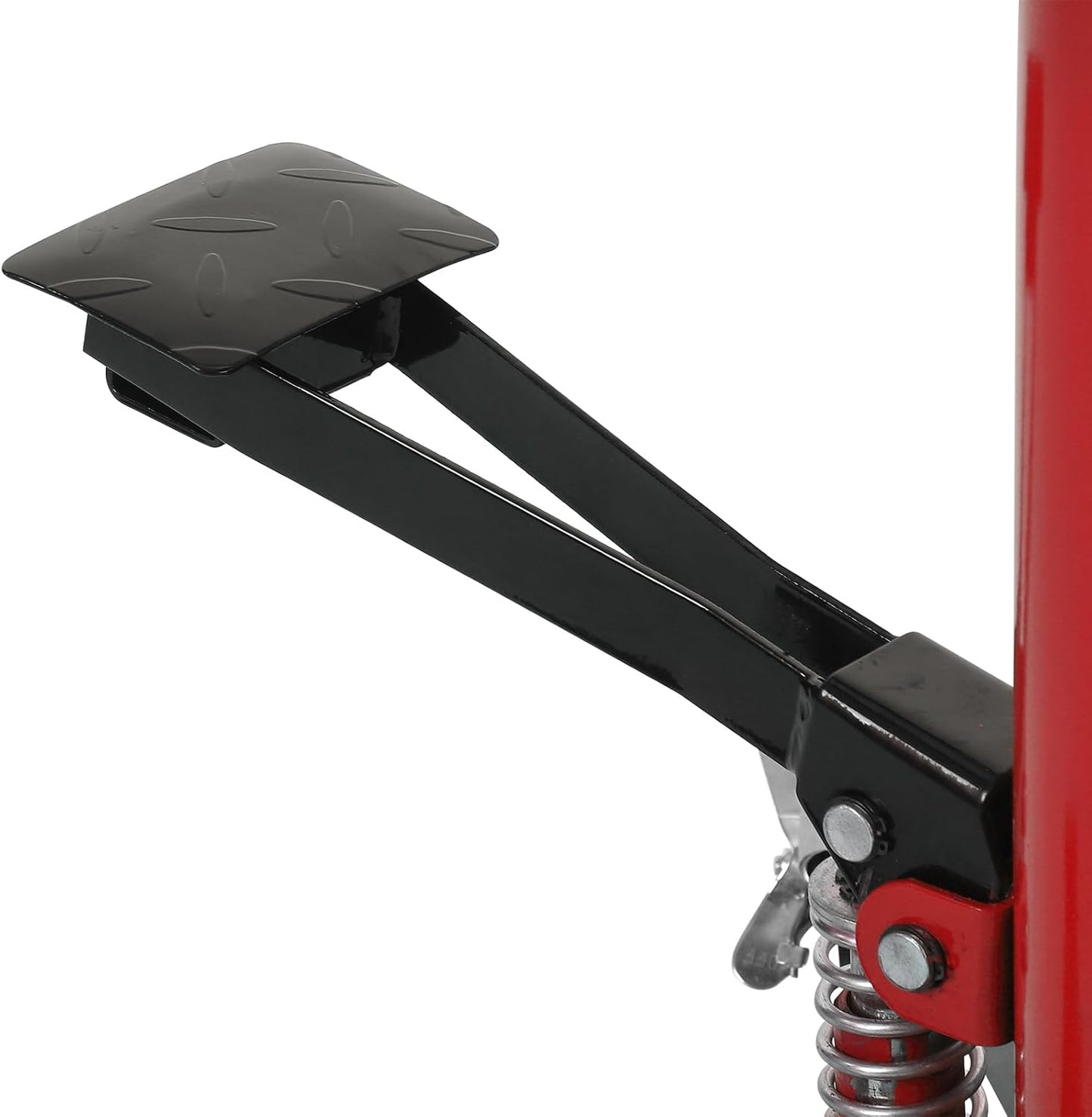 Hydraulic Transmission Jack 1322 LBS (3/5 Ton) Capacity 33.8"-72.8" Lifting Height 2 Stage Hydraulic Telescoping Jack, Trans Jack Stand Heavy Duty with Foot Pedal and 360° Swivel Wheel, Red