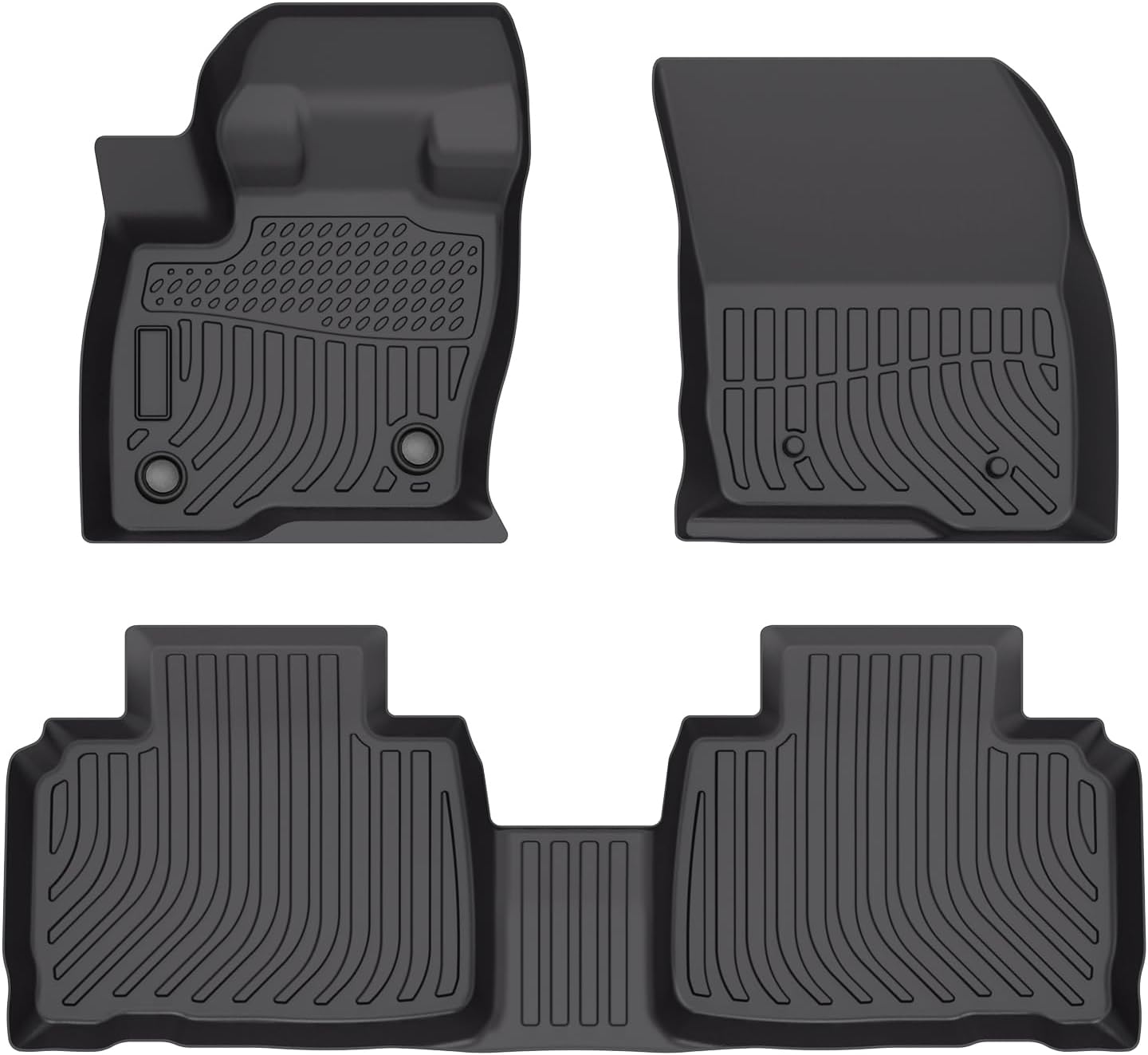 Cartist Custom Fit for Floor Mats Ford Edge 2015-2024 & Ford Edge ST 2019-2024 & Lincoln Nautilus 2019-2024 All Weather Floor Liner 1st & 2nd Row Carpet Protecttion 3D TPE Waterproof