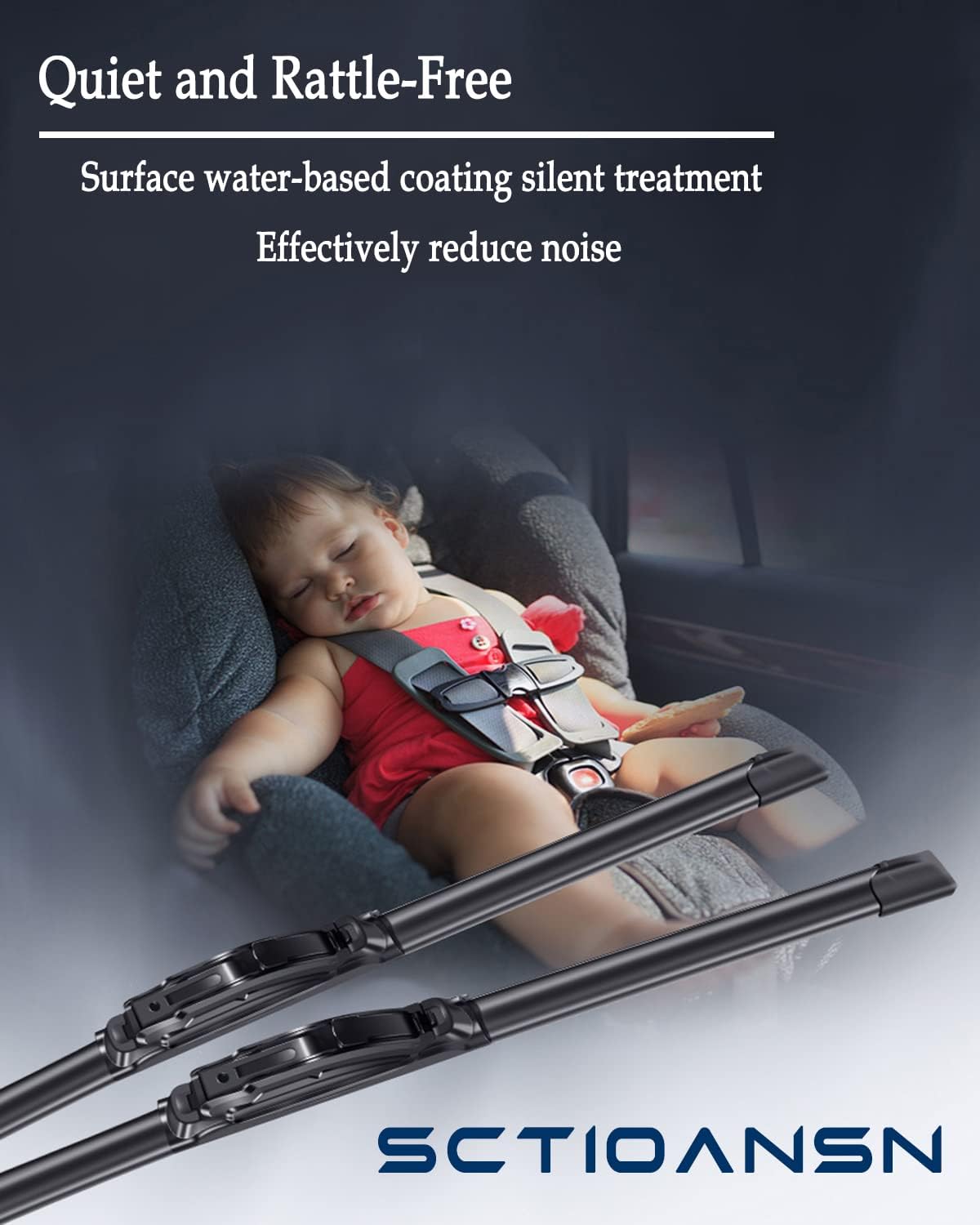 3 Wipers Set for Ford Expedition 2018 2019 2020 2021 2022 2023, Windshield Wiper Blades Original Equipment Replacement Front and Rear- 22"/22"/11W" (Pack of 3) J- HOOK