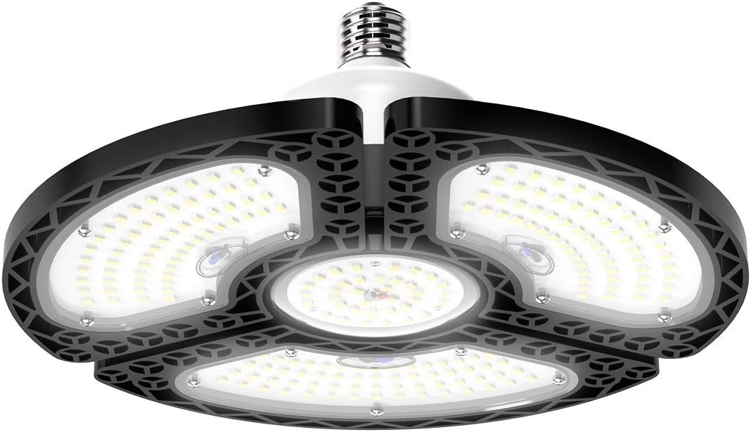 LED Garage Light 80W Deformable LED Ceiling Lights 12000 Lumens Led Shop Lights for Garage