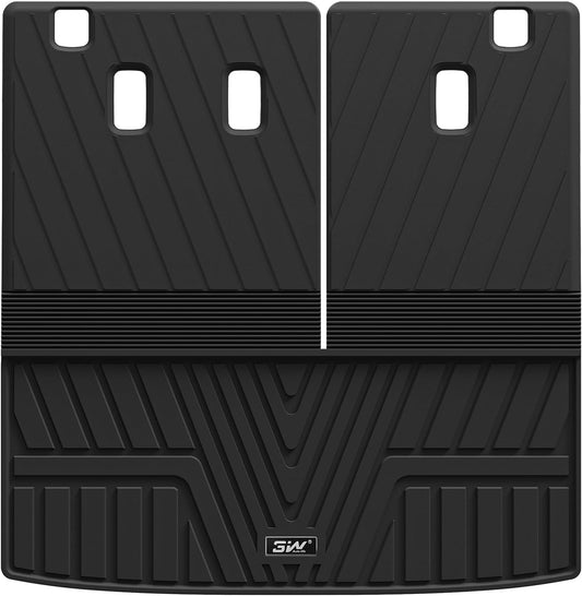 3W Cargo Liner Fit for Honda Pilot 2023-2025 TPE Custom Fit All Weather Honda Pilot Accessories 2023-2025 Odorless Anti-Slip Mats Trunk Mats Black