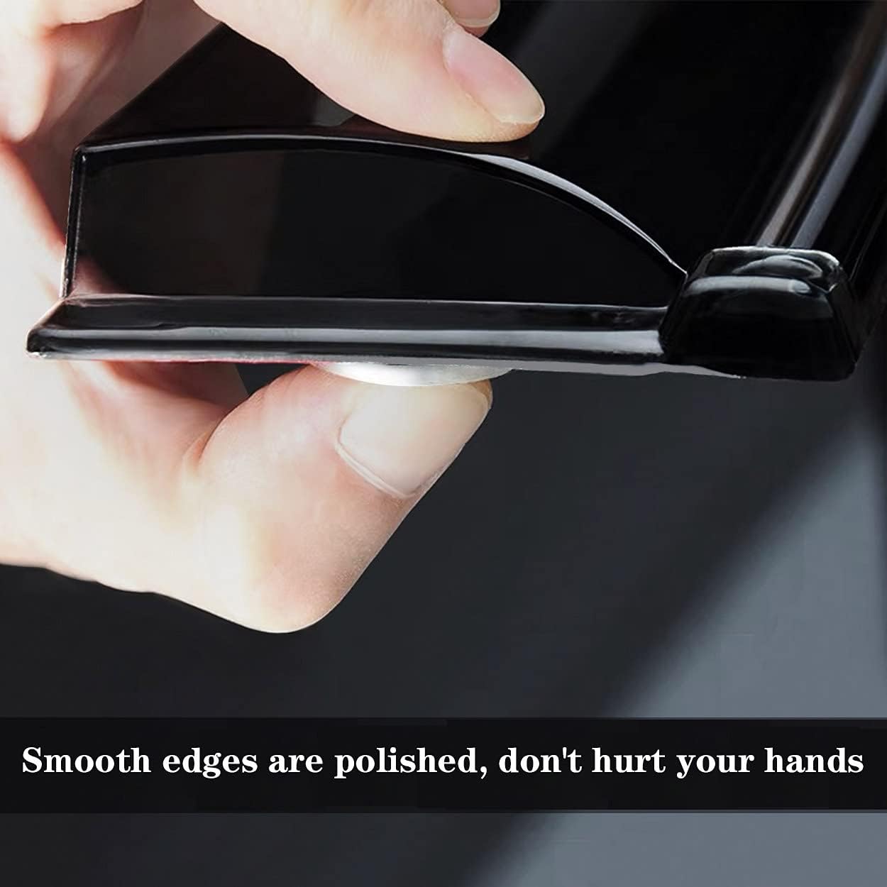 92503 Side Window Visor,2pcs Out-Channel Tape On Dark Smoke Rain Guards Wind Deflectors,Good Looking Window Visor fit for 99-16 Ford F250/F350/F450/F550 Super Duty with Standard Mirror