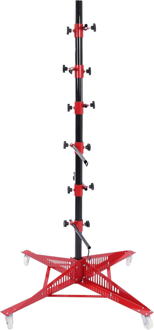 Kojem 72In Universal Auto Paint Rack Stand Tree Holder Adjustable Center Post Steel Powder Coated