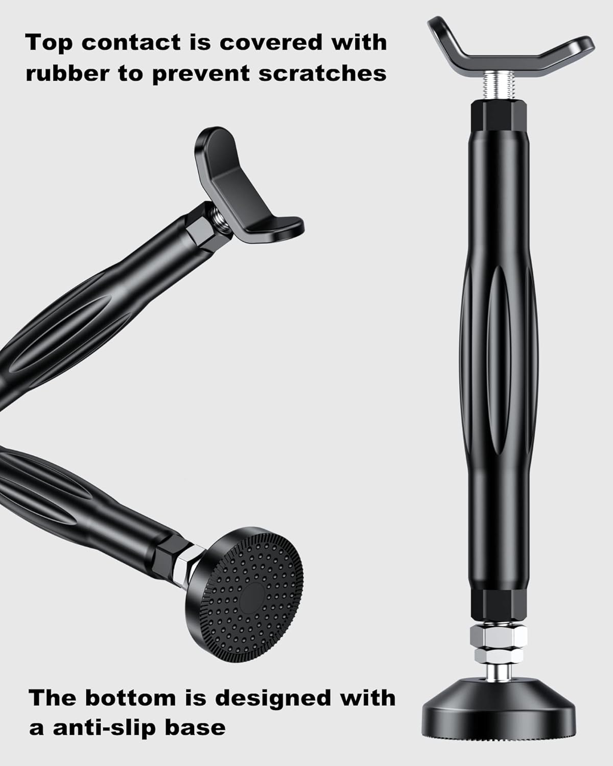 BRCOVAN Motorcycle Stand Wheel Chain Cleaning Maintenance Stand, Portable Lift Stand Jack, Replacement Ridding Emergency Tool for All Motorcycle, Set Includes Brake Buckle