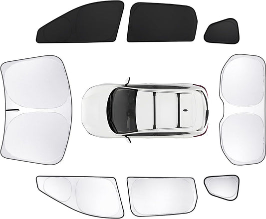 8pcs Car Window Shades for Nissan Rogue Sport(Not for Rogue) 2017-2024 Accessories,Windshield Side Rear Full Sunshade,Sun Visor UV Blocking, Privacy Protection for Camping Outdoor