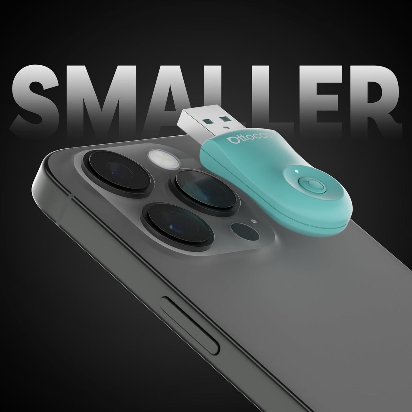 OTTOCAST Wireless Carplay Adapter 2025 for Apple iPhone, Convert Wired to Wireless Car Play for Older Cars Mini USB Design Plug & Play, Multi-User Seamless Connection for iOS 10+/ Android Auto (Green)