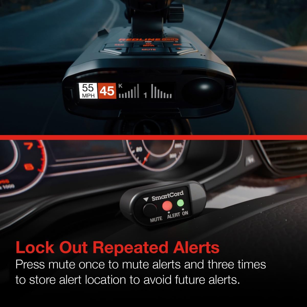 Escort Cobra Official Direct Wire SmartCord, Charges Through Vehicle’s Electrical System, Works with All Current Generation Escort and Cobra Windshield Mounted Detectors, Red LED Alert Indicator