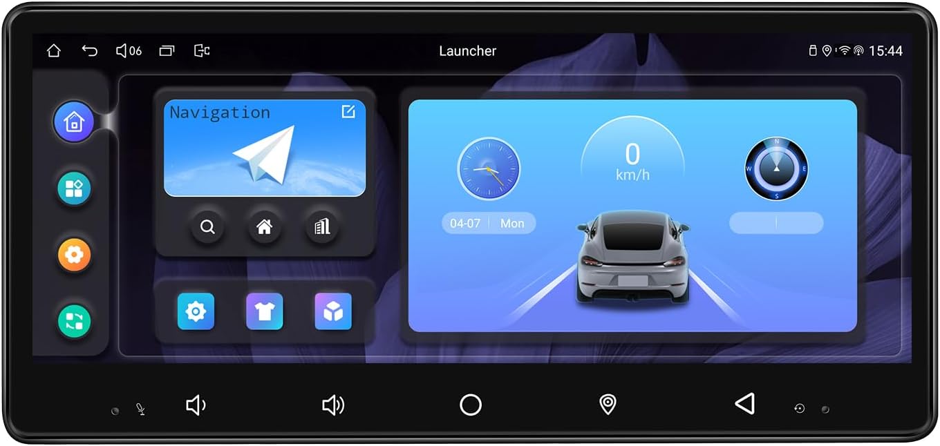 Joying 8.9" Single Din Touchscreen Radio Android 13 Head Unit with Carplay and Android Auto 4GB+64GB Detachable Car Stereo with Bluetooth, AM/FM, Subwoofer Output, GPS(JY-HTS01N4)