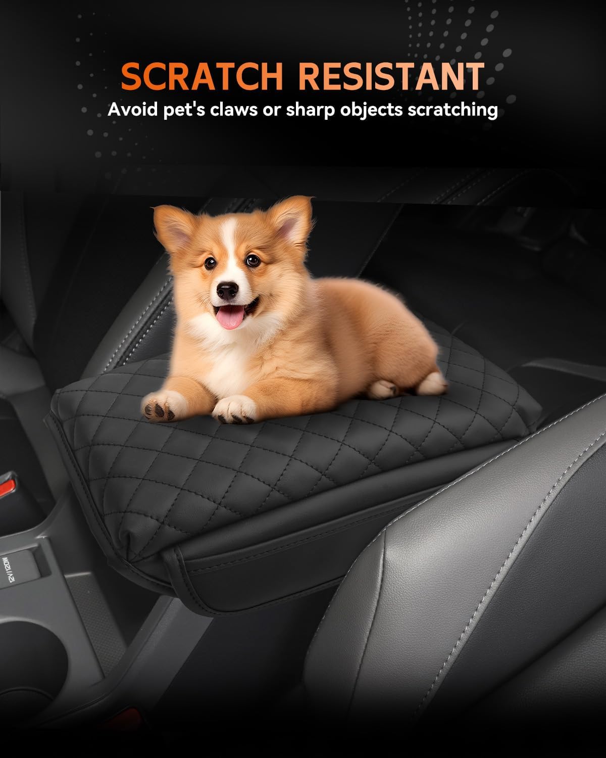 CDEFG for Subaru Impreza 2024-2025 Center Console Cover Armrest Box Cover for Impreza (Base, Sport, RS) 2024 2025 Accessories Console Arm Rest Protector Thickened with Side Pocket