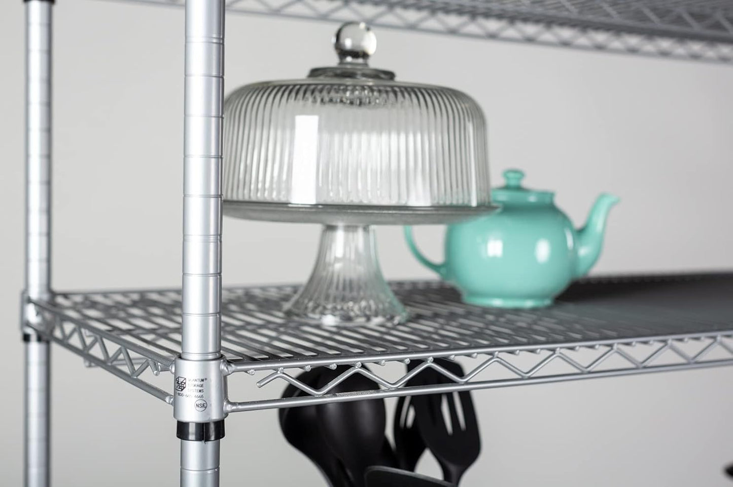 Omega 24" Deep x 72" Wide x 74" High 3 Tier Gray Starter Shelving Unit