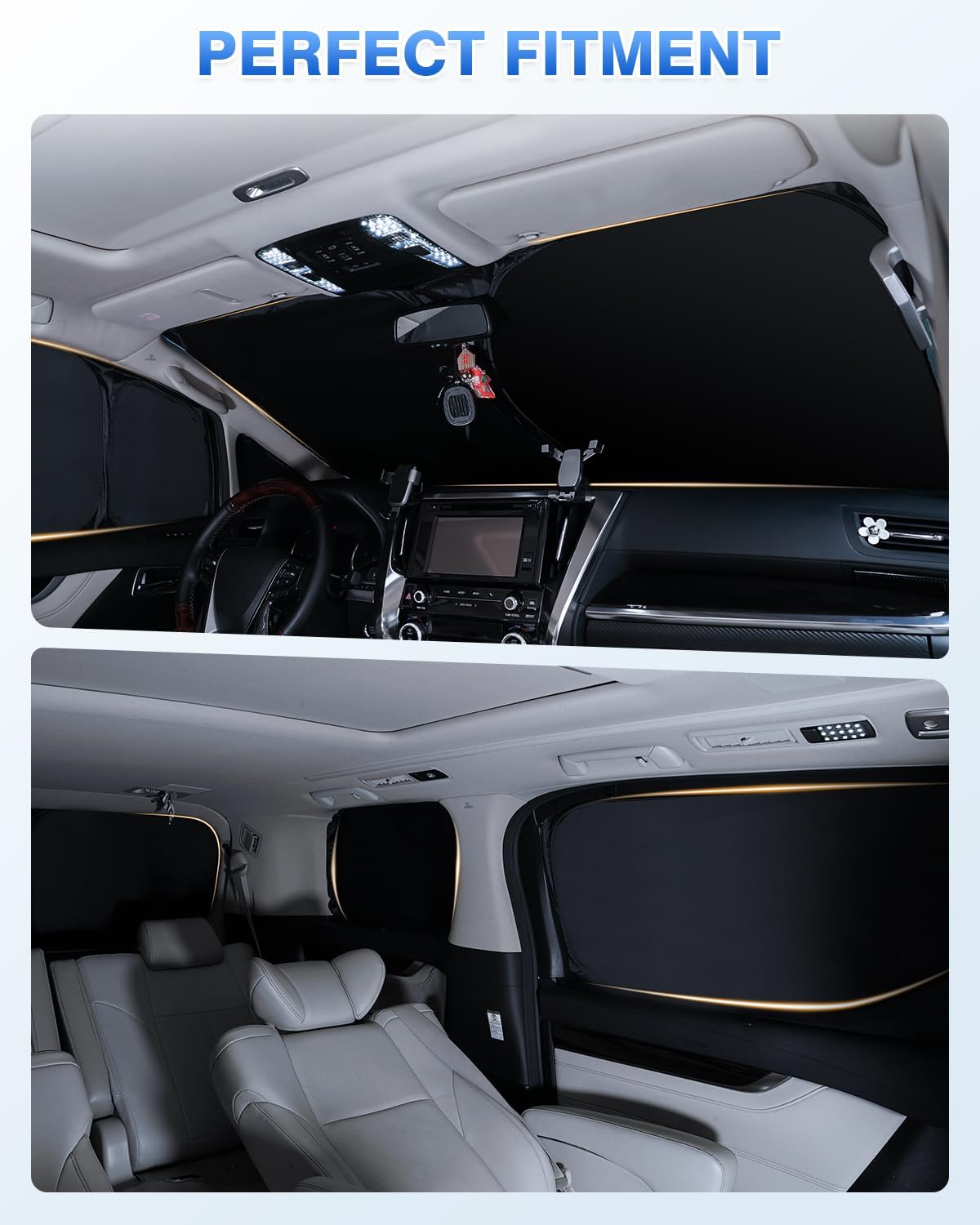 Sunshades for Honda Accord 2023-2025 2026 Accessories Windshield Sun Shade Side Rear Window Shade Cover Sun Visor Shield Privacy Protection Keep Vehicle Cool Black 8PCS