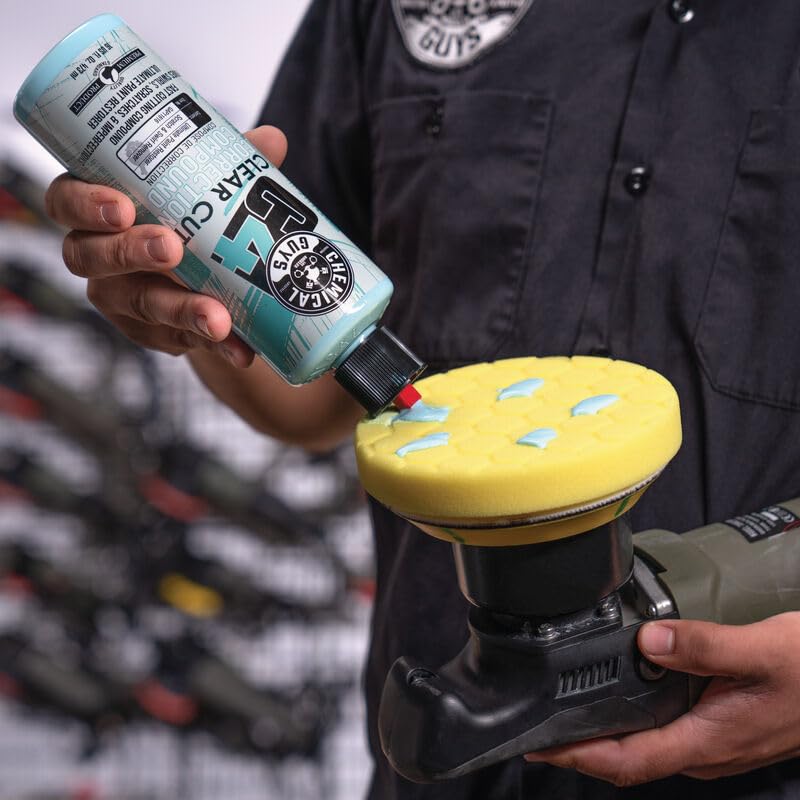 Chemical Guys GAP11616 C4 Clear Cut Correction Compound (Paint Correction - Fixes Scratches, Swirls & Holograms), 16 oz.