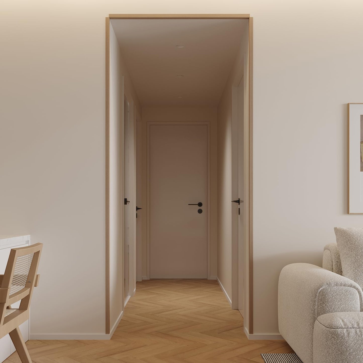 Wall Corner Protector 3PCS 45" Corner Molding Trim Oak Wood Grain Corner Trim Decorative Strips for Door and Window Frames Mirror Edges Ceramic Tiles, and Wooden Wall Edges.