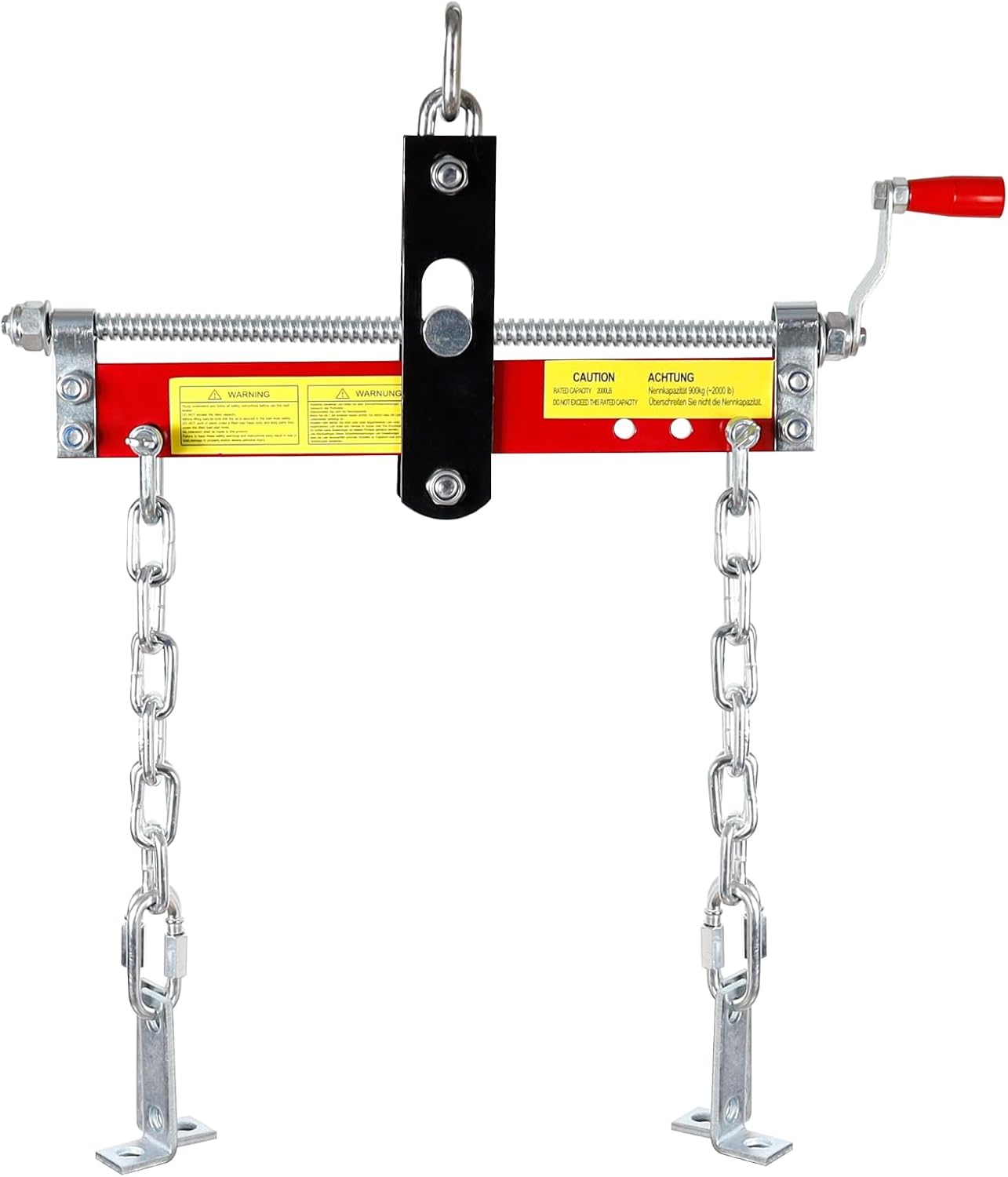 Engine Leveler 1 Ton/2209 LBS Heavy Duty Alloy Steel Engine Hoist Shop Crane with Ball Bearing and Adjustable Handle, Engine Leveler for Engine Hoist (Load Leveler)