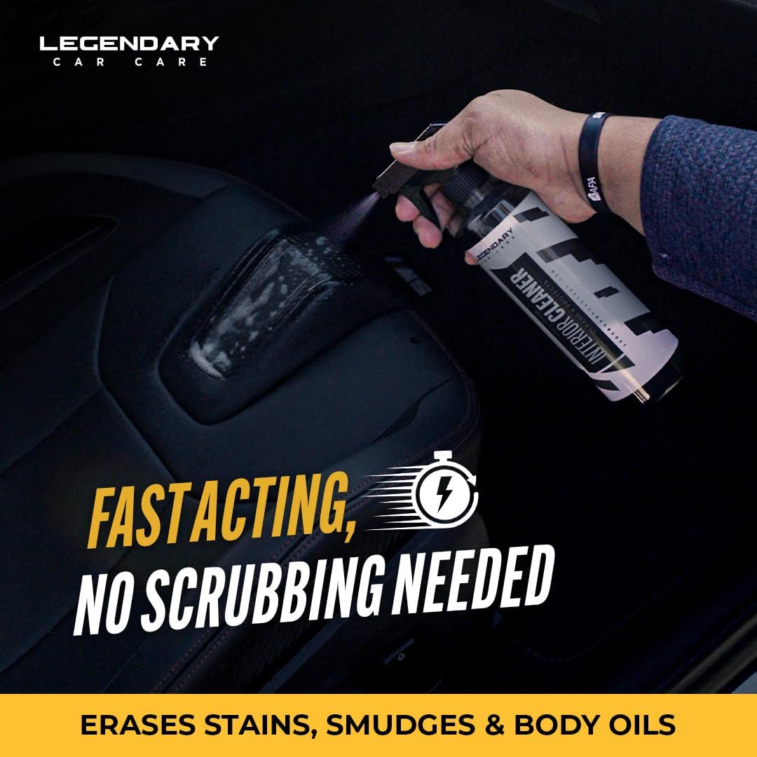 Legendary Interior Cleaner 64oz (Half Gal.) - All Purpose Interior Detailer & Carpet Cleaner for Cars - Safe on Leather, Plastic, Vinyl, Upholstery & Dashboard - UV Protectant - Tough on Stains & Dirt