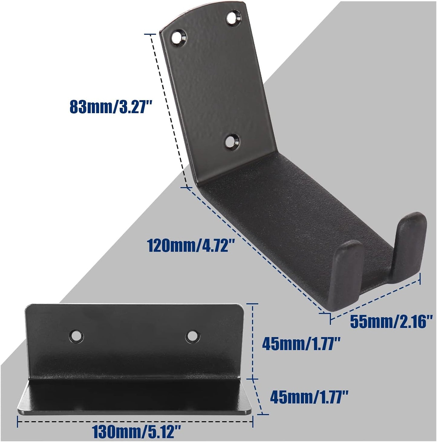 Bike Wall Mount, Pedal Mount Bike Rack for Garage, Bike Storage Hanger Bicycle, Heavy Duty Bike Hooks with Rubber Pad for Wall, Max 50LB, 1 Set