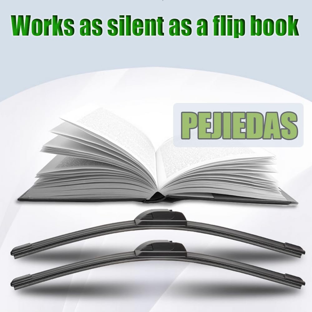 3 Wiper Blades, Front Wiper + Rear Wiper Blades for GMC Envoy 2002-2006/Yukon 2000-2006/Land Rover Range Rover Sport 2006-2013 (22 inch + 22 inch + 16 inch) OE Original Style