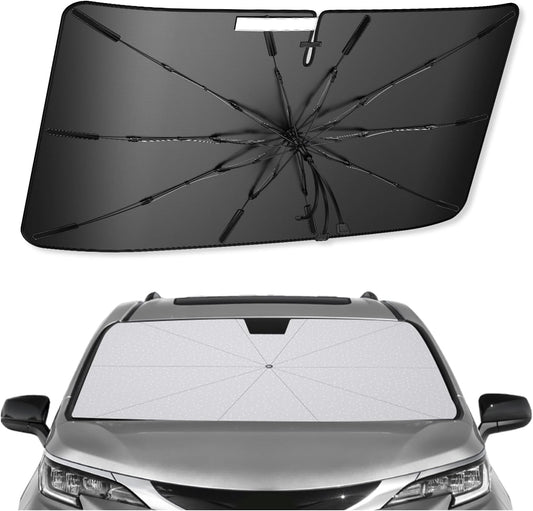 SXCY for 2021-2025 Toytota Sienna Windshield Umbrella Sunshade [Easier Foldable] for 2025 Toyota Sienna Accessories 2025 Sienna Sunshade Umbrella for 2025 Sienna Windshield Sun Shade Umbrella