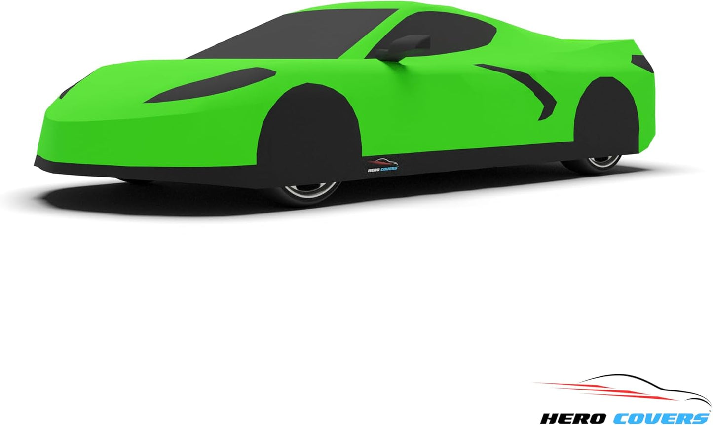 C8 Car Cover Fit for Corvette C8 Indoor and Outdoor Protection (Green)