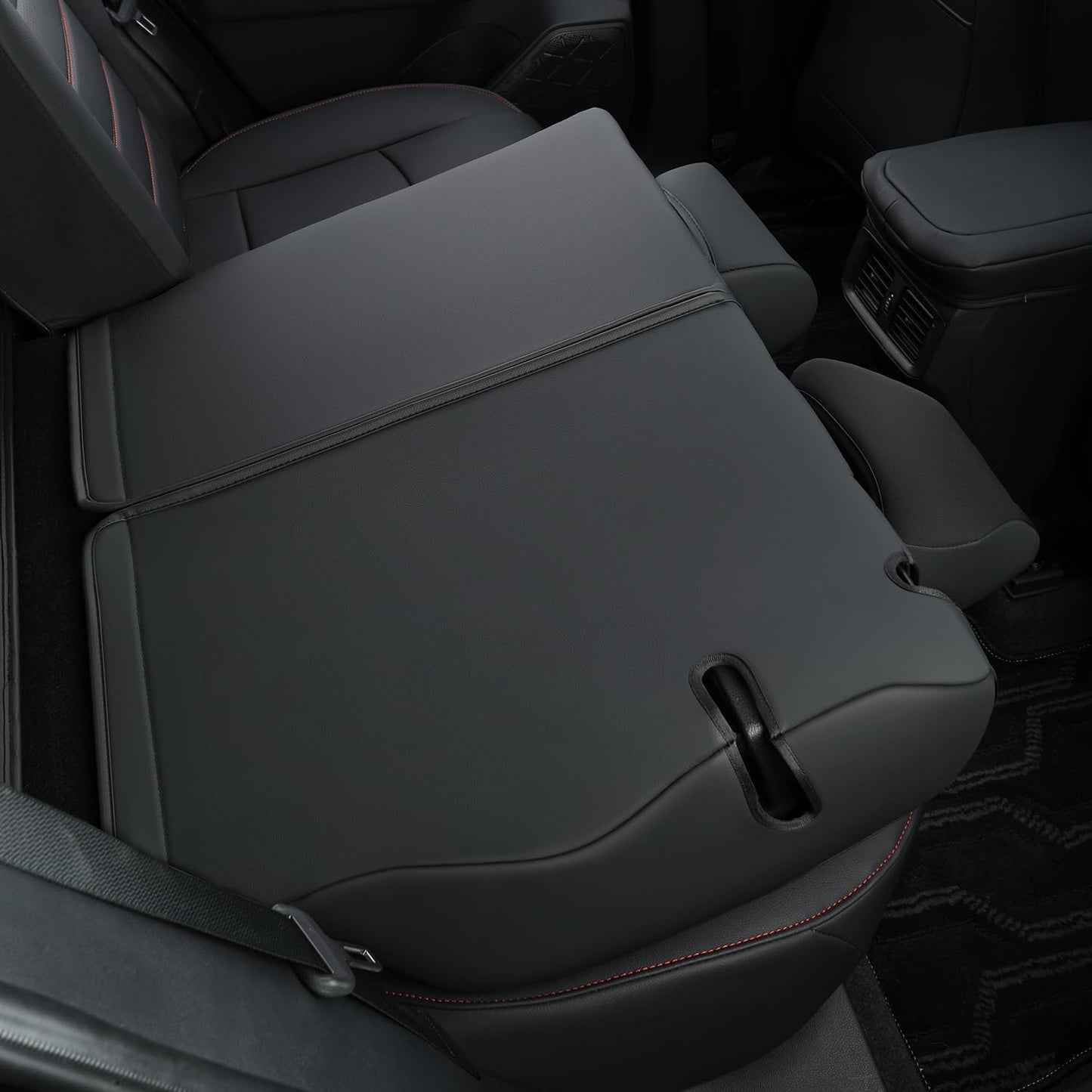 RISINGSTAR Rav4 Seat Covers, fit 2019-2025 Toyota Rav4 XLE LE XLE Premium Limited Base SUV, not for Adventure and TRD-Off(Black&Red)