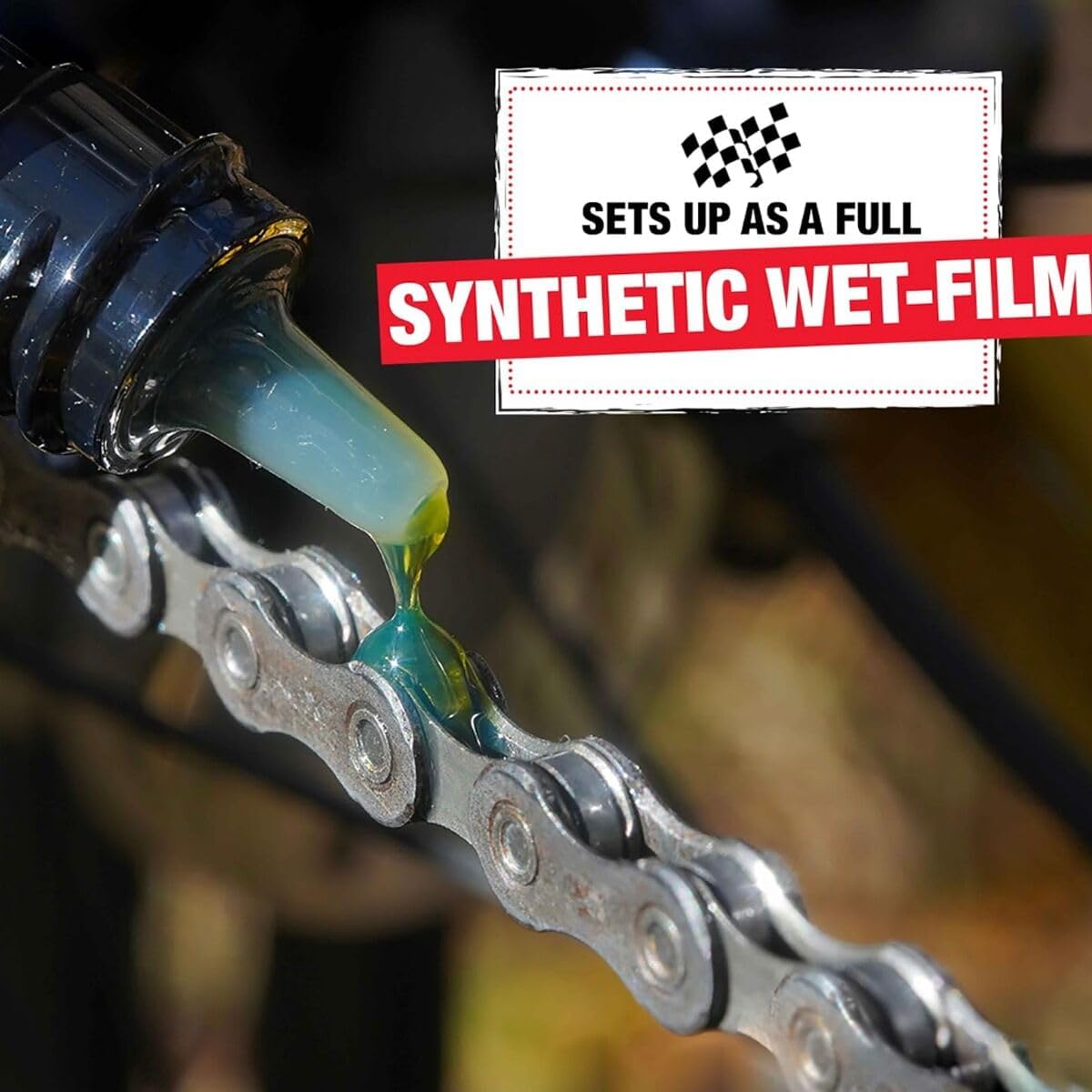 Finish Line WET Bicycle Chain Lube 2oz Drip Squeeze Bottle