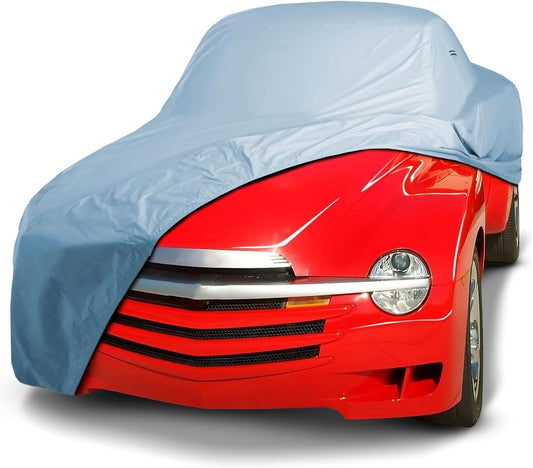 iCarCover Premium Car Cover for 2003-2006 Chevy SSR Heavy Duty Waterproof All Weather Automobiles Custom Fit Indoor Outdoor UV Snow Protection Covers with Straps and Bag