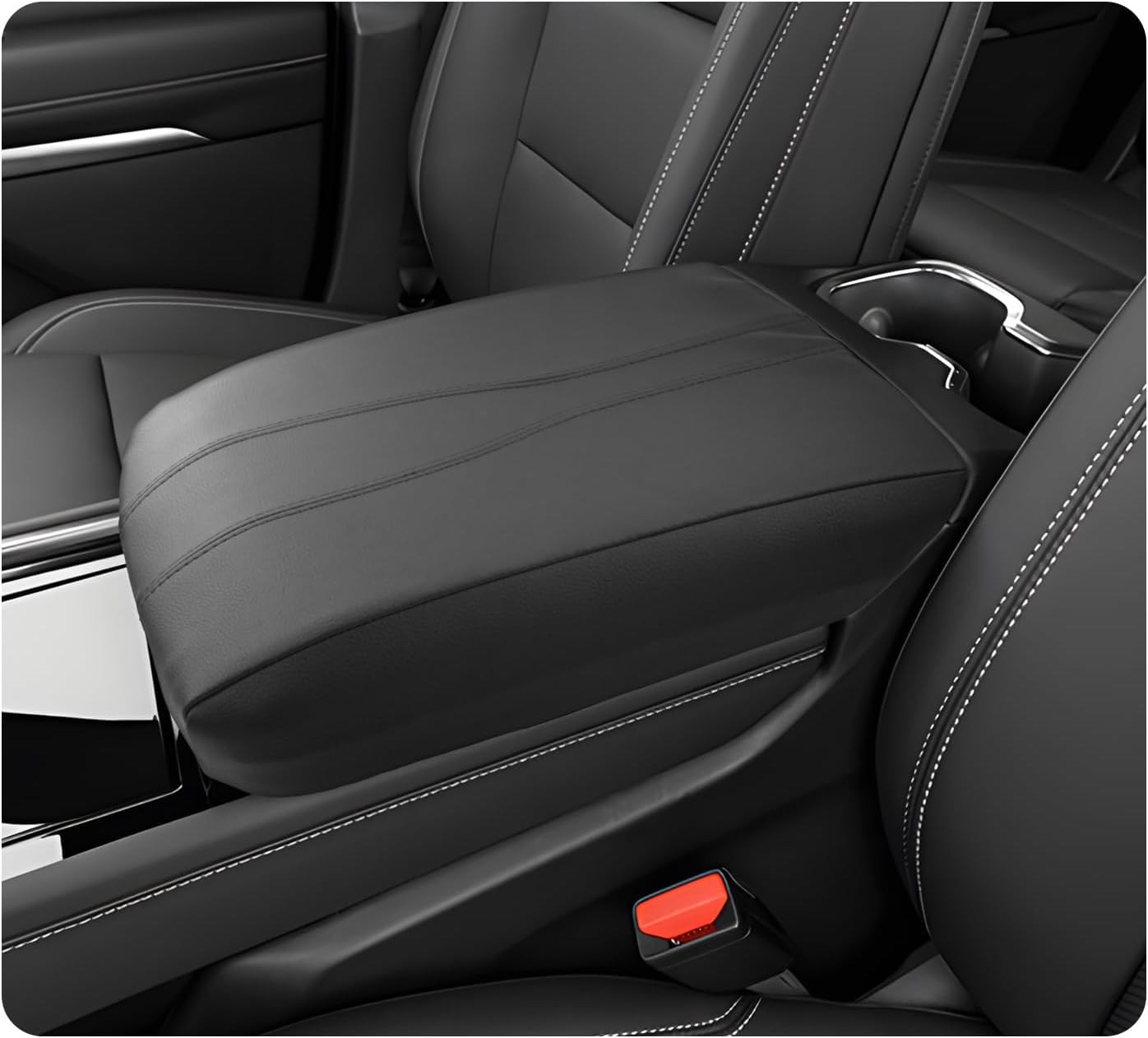 LUWU 2025 2026 Traverse Center Console Cover Compatible with 2024 2025 2026 Chevrolet Traverse Accessories 2025 2026 Traverse LT/RS/Z71/High Country Armrest Console Cover (Thin Black)