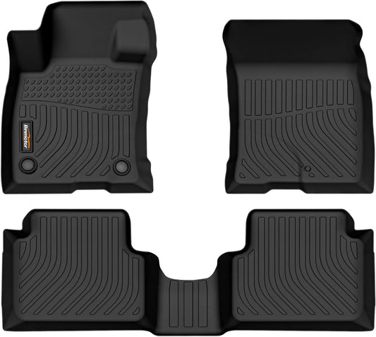 Binmotor-All Weather TPE Floor Mats for 2022-2024 2025 Ford Maverick(Not for Hybrid) & Bronco Sport 4-Door 2021-2024, Heavy Duty Protection Car Floor Liners, Full Set for Ford Maverick Accessories
