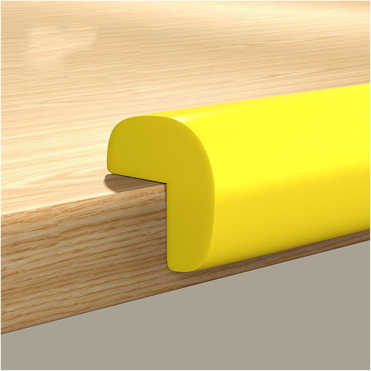 XPLKQXE Sharp Edge Safety Corner Edge Foam Padding, Edge Guards Bumpers Adhesive, Edge Corner Protector Guards for Table Edges & Sharp Corners(Yellow,1pcs)