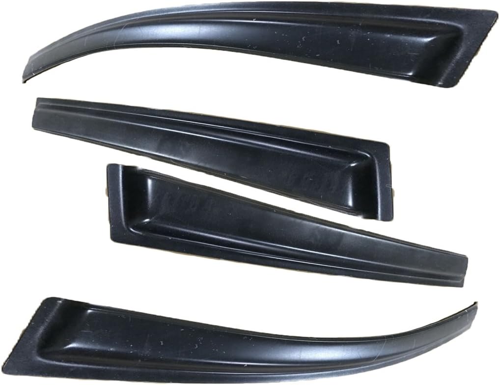 4pcs Outside Mount Style Sun Rain Guard Durable Side Window Wind Deflectors Dark Smoke Vent Window Visors Compatible with 2008-2015 Toyota Highlander
