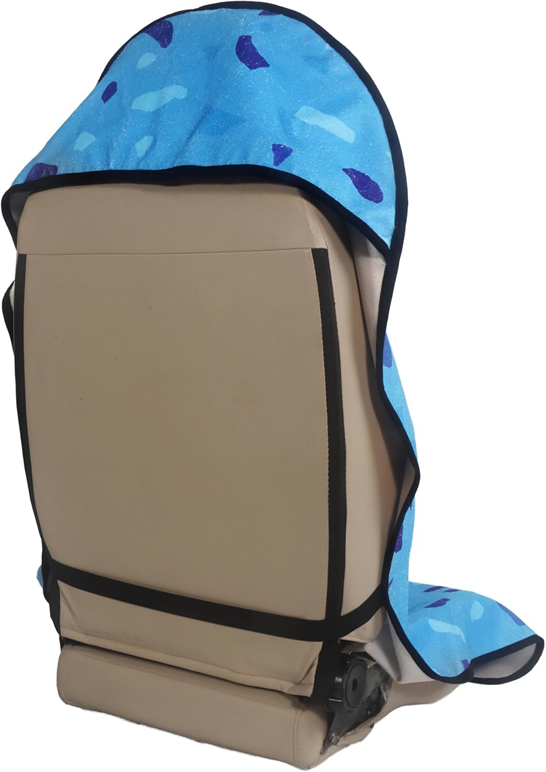 Car Seat Cover Protector Front Seats,for Gym Workout,Running,Swimming,Beach and Hiking,Waterproof Sweat Towel Bucket Seat Covers for Cars SUV Trucks (Blue Marbling, 1Pcs)