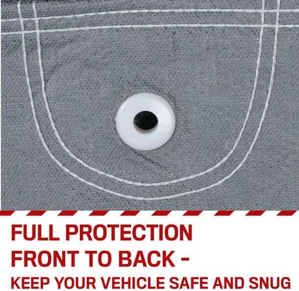 Motor Trend Breathable Lightweight Car Cover, Anti-Moisture Build-Up Water-Resistant Scratch-Resistant Travel-Friendly, Universal Fit for Cars SUVs Trucks Vans All-Weather Outdoor/Indoor, (L) 190" L