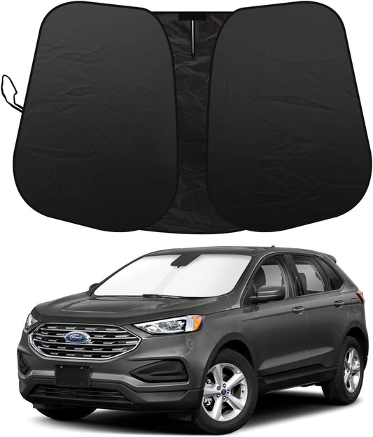 2025 Upgrade Front Windshield Sunshade fit for Ford Edge 2015-2024 Reflector Foldable Car Shade Automotive Windshield Sunshades Ford Edge Windshield Sun Shade |Keeps Your Vehicle Cool|