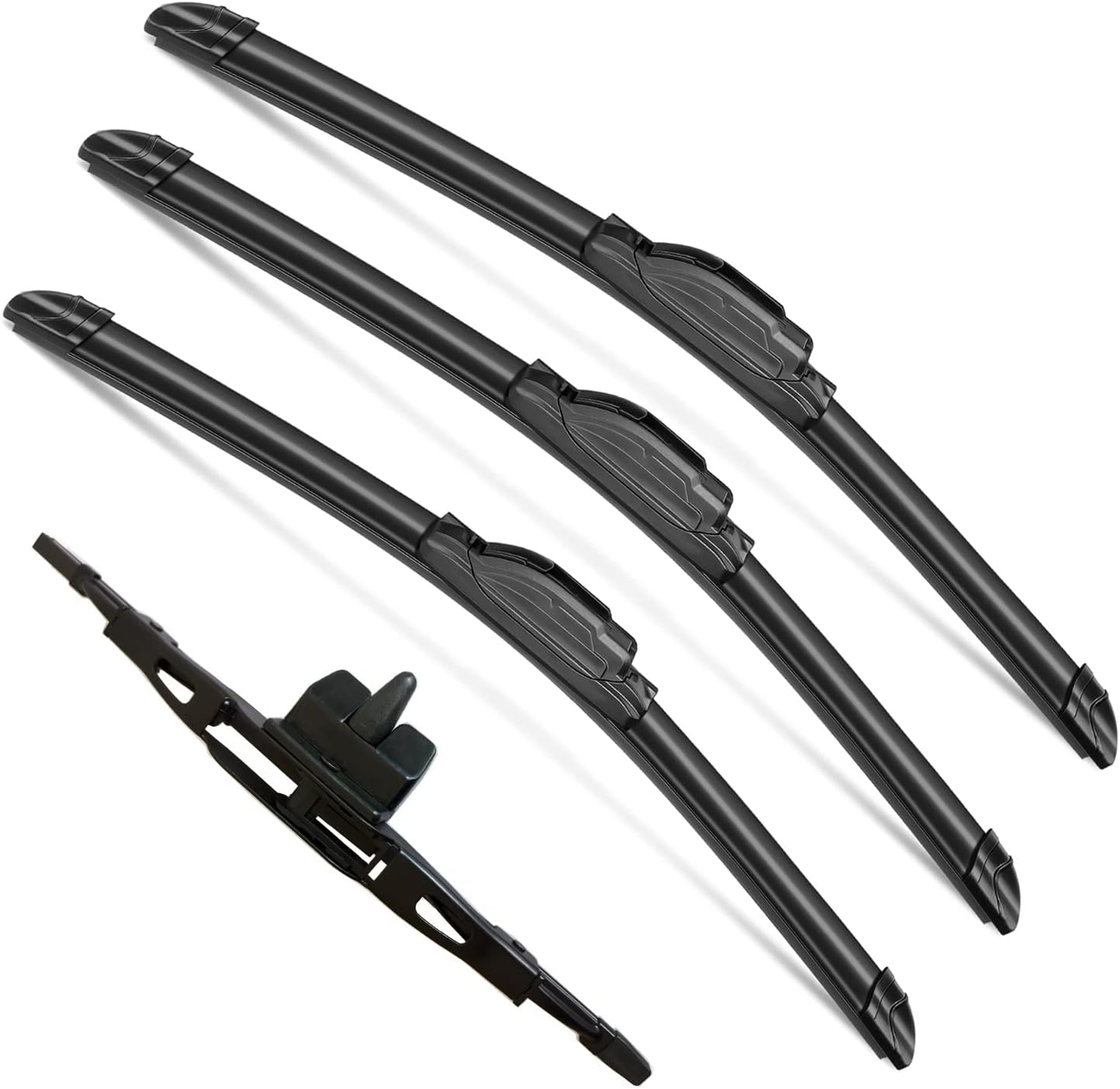 4 Wipers Set for Toyota FJ Cruiser 2007-2014, Windshield Wiper Blades Original Equipment Replacement Front and Rear- 16"/14"/14"10F (Pack of 4) J- HOOK