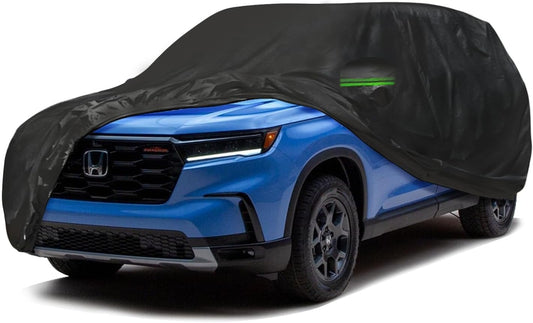 Proadsy 2025 Upgrade SUV Car Cover Compatible with Honda Pilot 2002-2024 2025 Windproof All Weather Waterproof Sun Rain UV Dust Snow Protection Outdoor Covers
