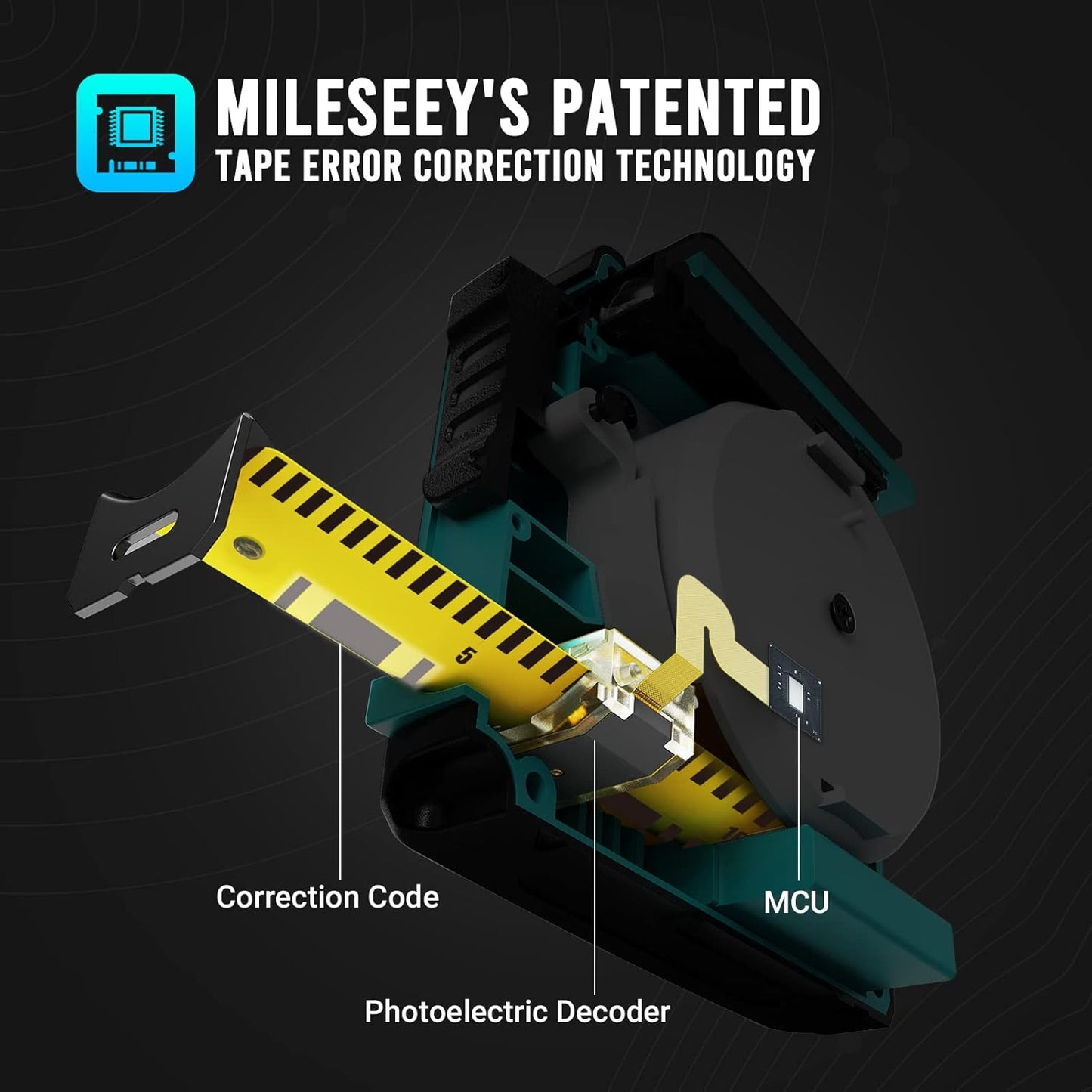 MiLESEEY DT20 Laser Tape Measure 3-in-1, 130FT Laser Distance Meter, 16FT Digital Tape Measure, Regular Tape Measure, Area Volume Measuring Pythagorean Mode, Waterproof and Rechargeable