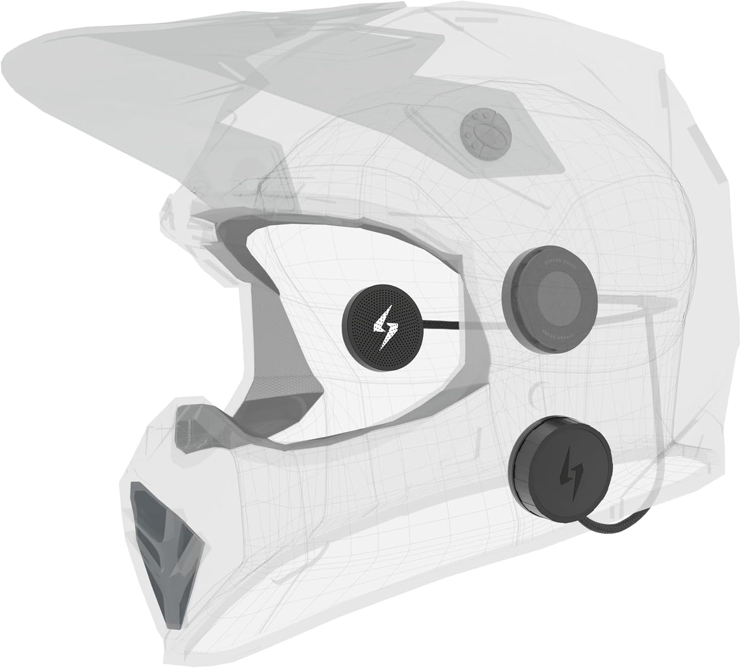 Syphon SoundPro: Ultra-Thin 9.6mm Bluetooth Moto Headphones - Glove-Friendly Controls, Massive Sound, IP55 Waterproof, Built-In Mic, Universal Fit With Any Dirt Bike, Snowmobile, and Motorcycle Helmet