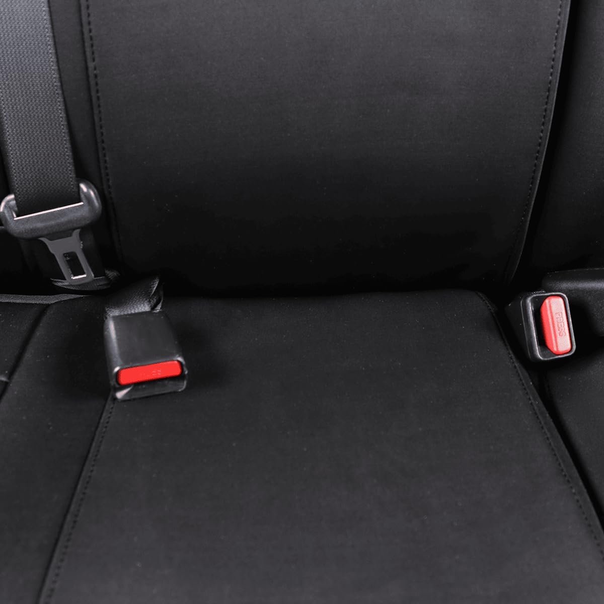 EKR Custom Fit Tacoma Car Seat Covers for Select Toyota Tacoma (Petrol) 2024 2025 Double cab SR,SR5,TRD Sport,TRD Off-Road,Limited - Full Set, Neoprene (Black)