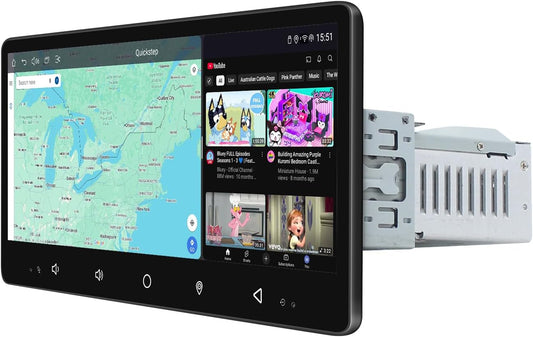 Joying 8.9" Single Din Touchscreen Radio Android 13 Head Unit with Carplay and Android Auto 8GB+128GB Detachable Car Stereo with Bluetooth, AM/FM, Subwoofer Output, GPS(JY-HTS01N8)